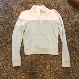 Pink half zip up hoodie